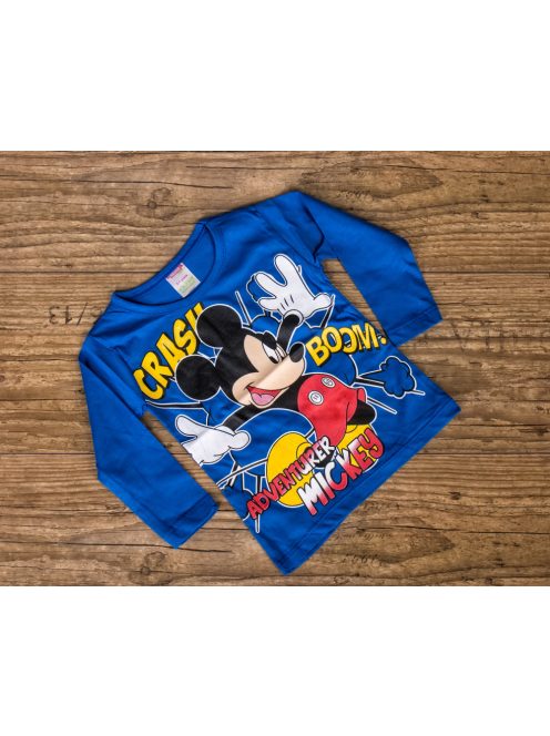 Детска блуза с дълъг ръкав, Син - Код D8007