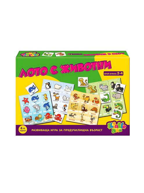 Детска игра Thinkle Stars "Лото с животни"