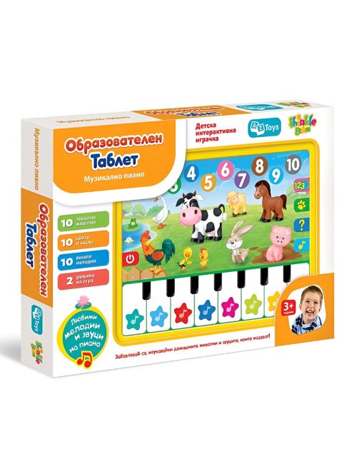 Образователен таблет Thinkle Stars "Пиано и домашни животни"