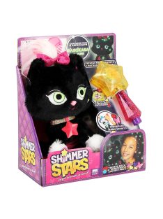 Плюшена играчка Shimmer Stars блестящо коте "Черен диамант"