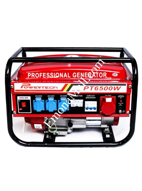 Бензинов генератор PowerTech 4000W - Код G1947