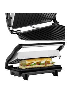   Скара за сандвичи ECG S 1070 Panini, 700W, Бял/Черен - Код G5067