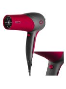 Сешоар ECG VV 112, 2000W, Черен/Червен - Код G5156