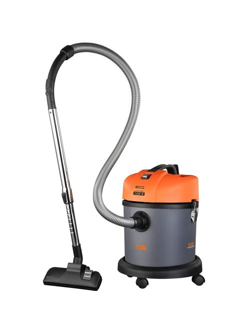 Прахосмукачка за мокро и сухо почистване ECG VM 3140 Hobby, 1400W, 20l, Сив/Оранжев  - Код G5203