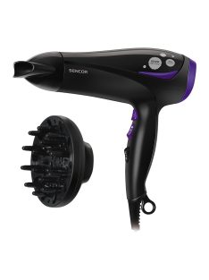   Сешоар Sencor SHD 108VT, 2000 W, Йонизация, Дифузер, Черен - Код G5231