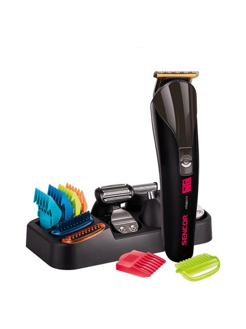 Машинка за подстригване Sencor SHP 7411BK, 12 Сменяеми приставки, Черен  - Код G5296