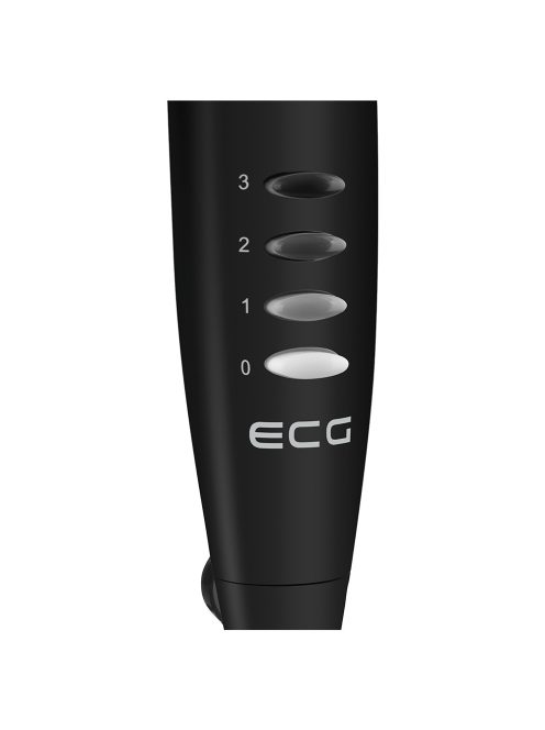 Вентилатор на стойка ECG FS 40a Black, 50W, 40см, Черен - Код G5369