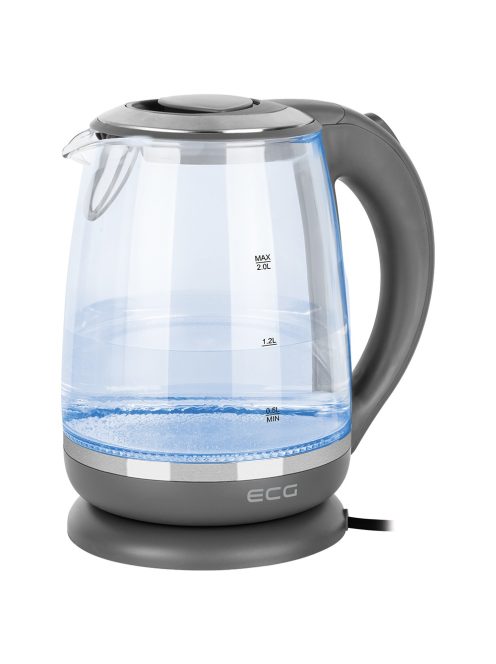 Кана за вода ECG RK 2020 Grey Glass, 1850-2200 W, 2.0L, Сив - Код G5412