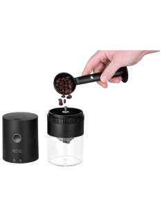   Преносима електрическа кафемелачка ECG KM 150 Minimo Black, 13 W, макс. 120 мл, Черен - Код G5468