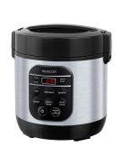 Оризоварка SENCOR SRM 0650SS, 350W, 0.6L, 5 режима на готвене, Черен/Сив - Код G5479