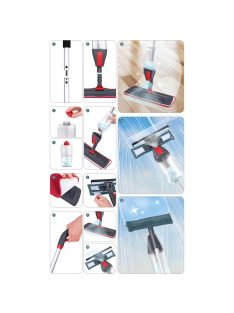   Моп със спрей LAMART LT8027, 2в1, Обем 600 мл., Черен - Код G5510