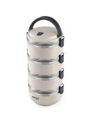 Термо кутия за храна LAMART LT6024 TEMP, Обем 2,4 л., 4 броя, Светлобежов - Код G5511