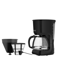   Кафеварка ECG KP 2116 Easy, 1.25 литра, 750W, Черен - Код G5524