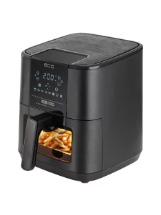   Фритюрник с горещ въздух ECG AF 5500 Crunchy, 5,5 л, 8 програми, 1350 W, Черен - Код G5537