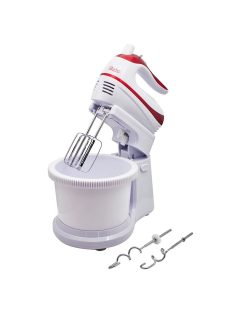   Миксер с купа 2в1 Zephyr ZP 1115 A, 500W, 5 скорости + Турбо, 2x2 бъркалки, Бял/червен - Код G8016