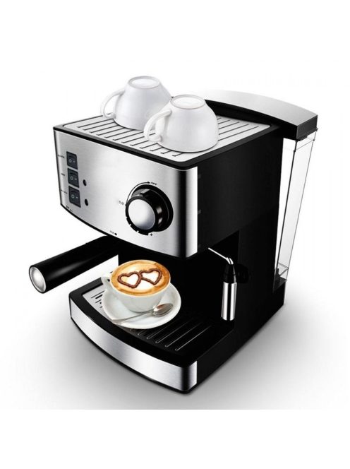 Еспресо машина Zephyr ZP 1171 F, 850W, 15 бара, за 1 или 2 кафета, Крема диск, Разпенване, Инокс - Код G8024