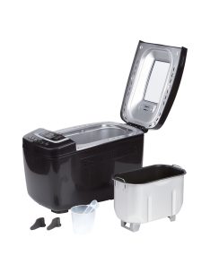   Хлебопекарна с две бъркалки ZEPHYR ZP 1446 E, 800W, 900-1250 гр, 12 програми, Таймер, Книжка с рецепти, Черен - Код G8030