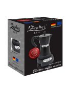 Електрическа кубинска кафеварка ZEPHYR ZP 1175 C6, 480W, 300 мл, Таймер, Безжична, Черен - Код G8095