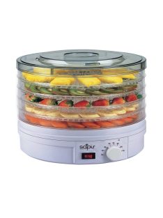   Сушилня за плодове и зеленчуци SAPIR SP 1451 A5, 250W, 35°C-70°C, 5 нива, Подходяща за гъби,месо и билки, Бял - Код G8112