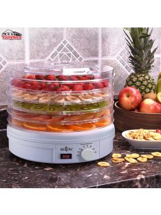   Сушилня за плодове и зеленчуци SAPIR SP 1451 A5, 250W, 35°C-70°C, 5 нива, Подходяща за гъби,месо и билки, Бял - Код G8112