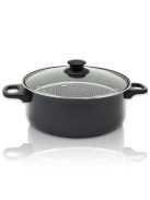 Тенджерa с кошница и капак ESPERANSA ES 1213 F, 24 см, Черен - Код G8168