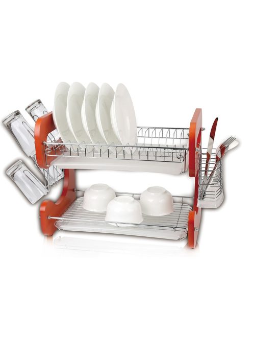 Сушилник за съдове SAPIR SP 3000 I, 2 Нива, Дървени страни, Сив - Код G8312