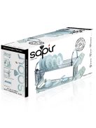 Сушилник за чинии SAPIR SP 3000 F1, Две нива, Поставки за чаши и прибори, Хром - Код G8313
