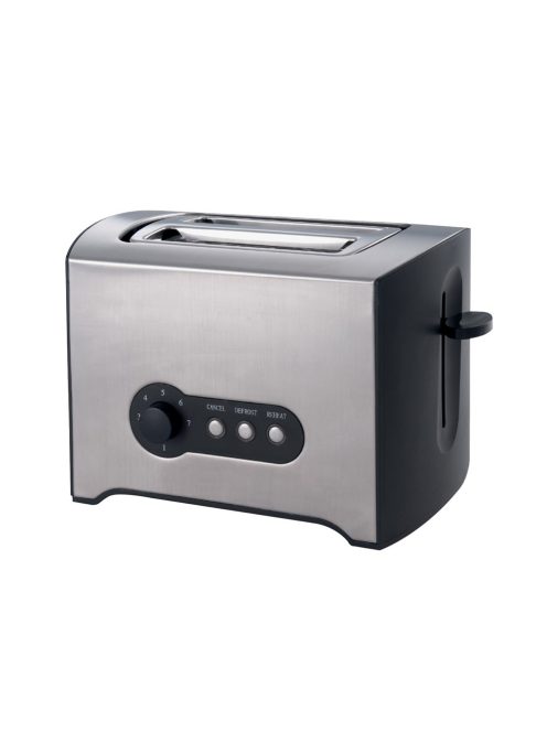 Тостер за хляб ZEPHYR ZP 1440 Y, 900W, 2 филийки, 7 степени, Таймер, Тавичка за трохи, Сребрист/черен - Код G8325
