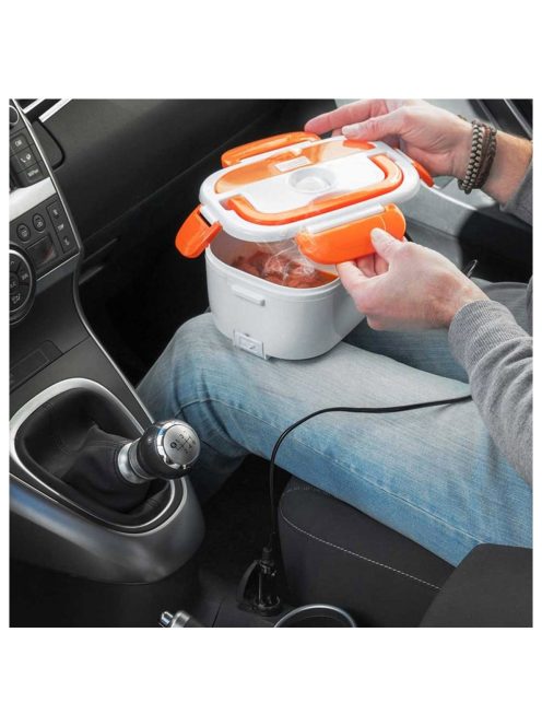 Електрическа кутия за храна за автомобил Sapir SP 1177 AD, 40W/12V, 1.5 литра, Бял/Oранжев - Код G8345