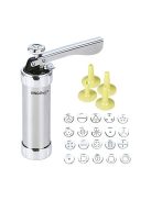 Шприц за сладки Kinghoff KH 3750, 20 шаблона, 4 накрайника, Инокс - Код G8372