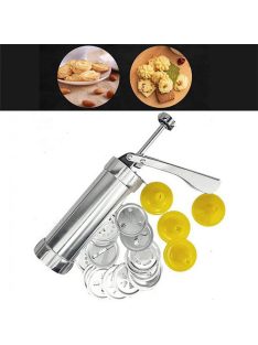   Шприц за сладки Kinghoff KH 3750, 20 шаблона, 4 накрайника, Инокс - Код G8372