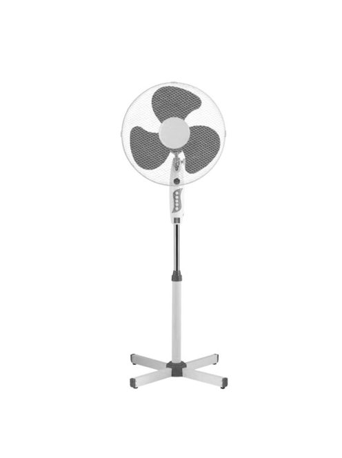 Вентилатор на стойка SAPIR SP 1760 BM, 40W, 40 см, 3 степени, Регулиране на височината, Бял/Сив - Код G8389