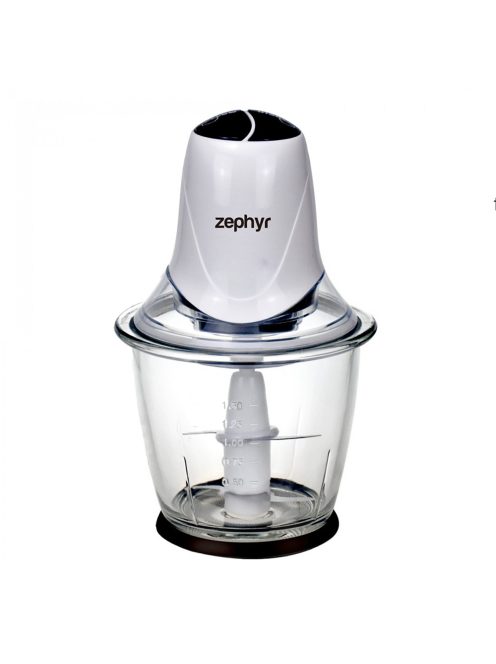 Чопър със стъклена купа ZEPHYR ZP 1111 IG, 300W, 1.5 литра, 2 скорости, 4 остриета, Бял - Код G8421