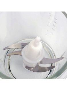   Чопър със стъклена купа ZEPHYR ZP 1111 IG, 300W, 1.5 литра, 2 скорости, 4 остриета, Бял - Код G8421