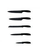 Комплект ножoве ZEPHYR ZP 1633 BS5AS, 5 бр, Мраморно покритие, Акрилна поставка, Черен - Код G8436