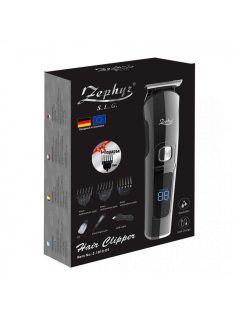  Машинка за подстригване ZEPHYR ZP 1810 DT, LED дисплей, Водоустойчива, Безжична употреба, Включени аксесоари, Черен - Код G8440