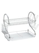 Сушилник за съдове 2 нива Muhler MR-5224CR 52x24.5x37cm, Сив - Код G8568