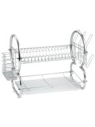 Сушилник за съдове 2 нива Muhler MR-5725CR 56.5x25x38cm, Сребрист - Код G8570