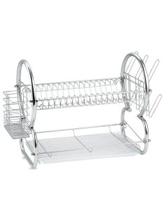   Сушилник за съдове 2 нива Muhler MR-5725CR 56.5x25x38cm, Сребрист - Код G8570