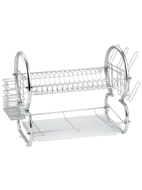 Сушилник за съдове 2 нива Muhler MR-5725CR 56.5x25x38cm, Сребрист - Код G8570