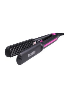  Преса за коса Muhler HS-37F, вълнички, 35W, керамично покритие, Лилав - Код G8579