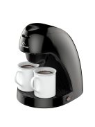 Кафемашина с филтър ELEKOM ЕК-8008 N, 450 W, 2 чаши, Черен - Код G8609