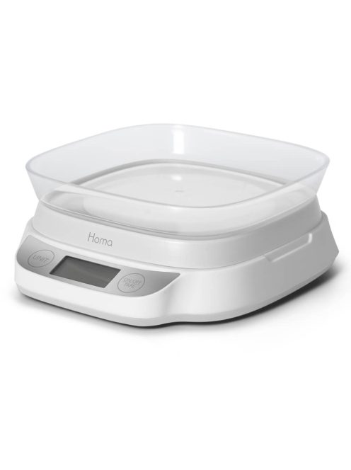 Везна HOMA HS-818B Cadis, ел.кухненска с купа, 5kg, Бял - Код G8625