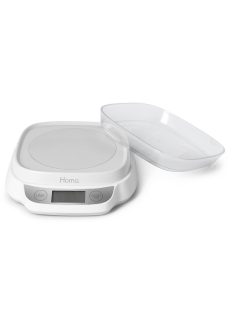   Везна HOMA HS-818B Cadis, ел.кухненска с купа, 5kg, Бял - Код G8625