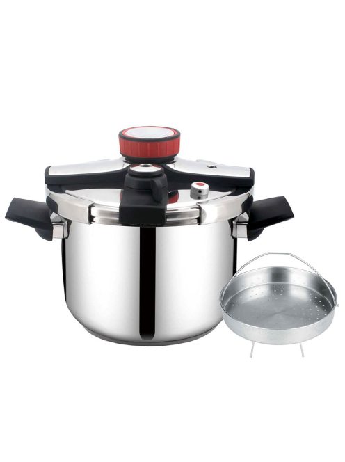 Тенджера под налягане ZEPHYR Z 1311 G7S, 7л, Многослойно термо дъно, Сив - Код G8665