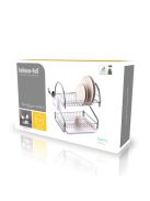 Сушилник за съдове TEKNO TEL KB 018, 2 нива, Приставка за прибори, Сребрист - Код G8676