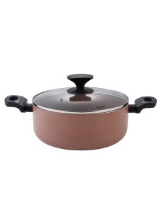   Тенджера Muhler Kikka MR-2235, 22x9.5cm, 3.2L, Кафяв - Код G8681