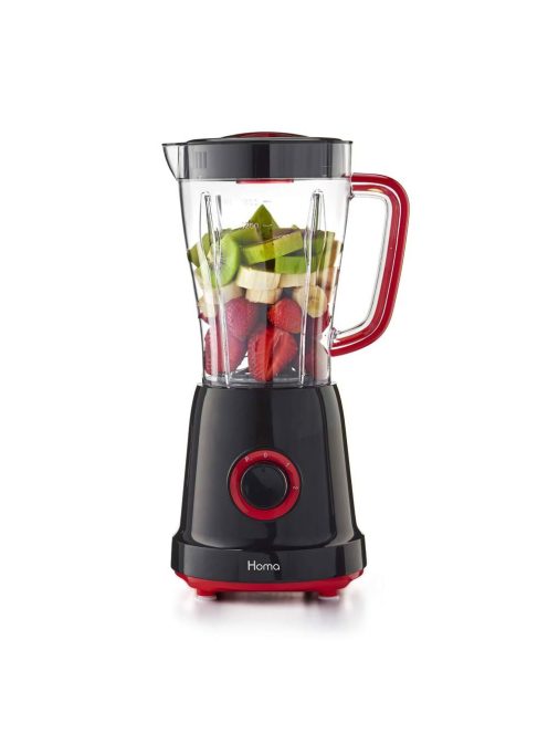 Блендер HOMA HB-505P, Atlanta, 500W, 1.5 L, 2 скорости, Черен/Червен - Код G8687