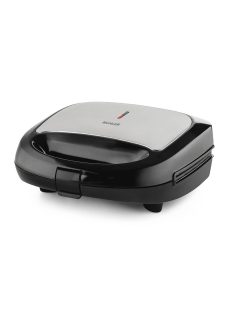   Уред за сандвичи и гофрети 2в1 Muhler MH-899D, плочи-грил и белгийска гофрета, 750W, Черен/Сив - Код G8692