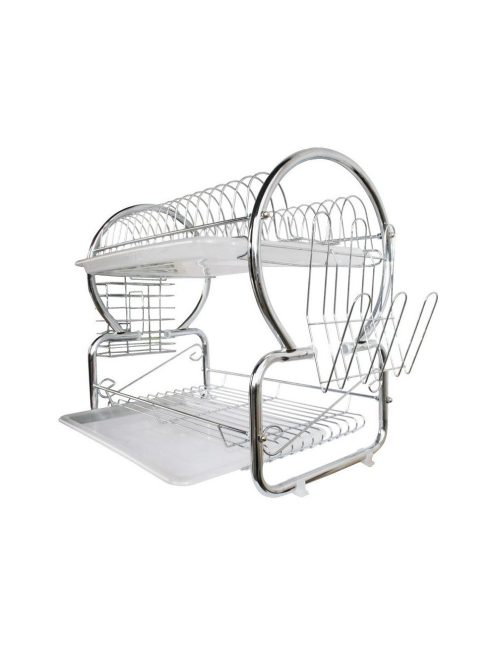 Сушилник за съдове ELEKOM EK - 6032, 2 реда, 2 тави, Метал, Хром - Код G8697
